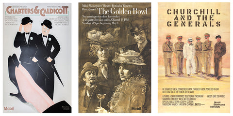 Bundle- 3 Assorted Various Artists Masterpiece Theater Posters