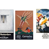 Bundle- 3 Assorted Various Artists 1982 FIRST EDITION EXHIBITION Posters