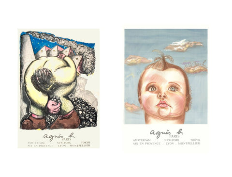 Bundle- 2 Assorted Chanel, Blais Agnes B advertising Posters