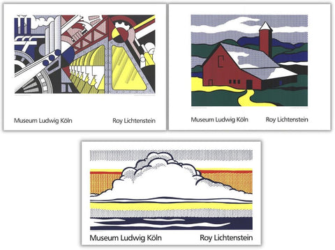Bundle- 3 Assorted Roy Lichtenstein Rare Serigraphs
