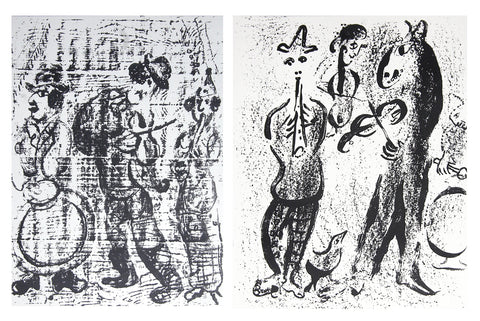 Bundle- 2 Assorted Marc Chagall Original Lithographs