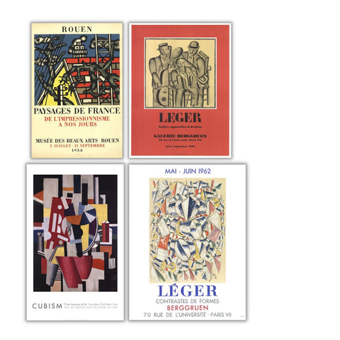 Bundle- 4 Assorted Fernand Leger Posters