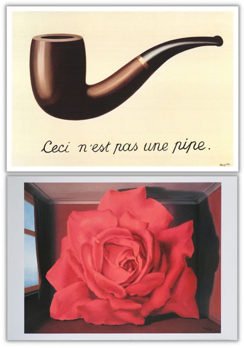 Bundle- 2 Assorted Rene Magritte Classics Posters