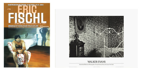 Bundle- 2 Assorted Eric Fischl, Walker Evans Bedroom Posters