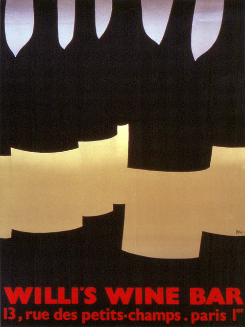 ALBERTO BALI Willi's Wine Bar, 1982