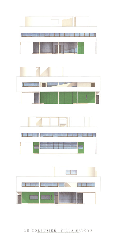 LE CORBUSIER Villa Savoye, Four Elevations, 2009