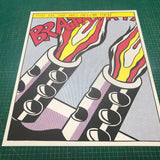 ROY LICHTENSTEIN As I Opened Fire (Triptych), 1997