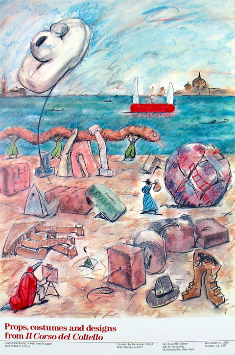 CLAES OLDENBURG Props, Costumes & Designs from Il Corso del Coltello, 1986