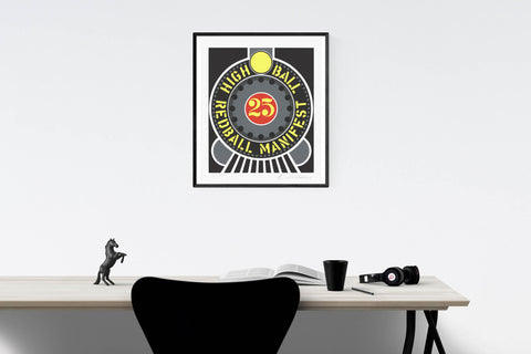 ROBERT INDIANA Highball on the Redball Manifest, 1997 - Signed