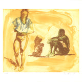 ERIC FISCHL Beach Scene with Poodle, 1997 - Signed