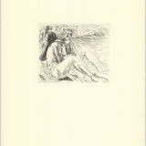 DUNOYER DE SEGONZAC Nude in Landscape, 1974