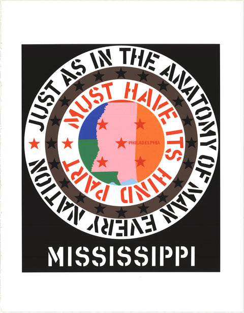 ROBERT INDIANA Mississippi, 1997