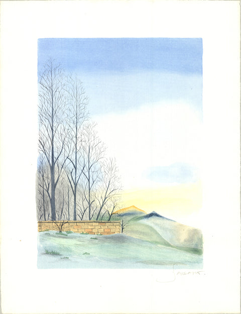 BORRIS SAILLART Au bout de la cloture, 1975 - Signed