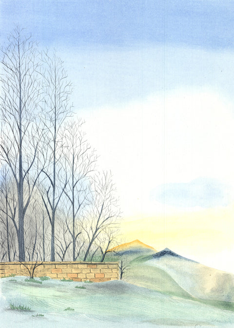 BORRIS SAILLART Au bout de la cloture, 1975 - Signed