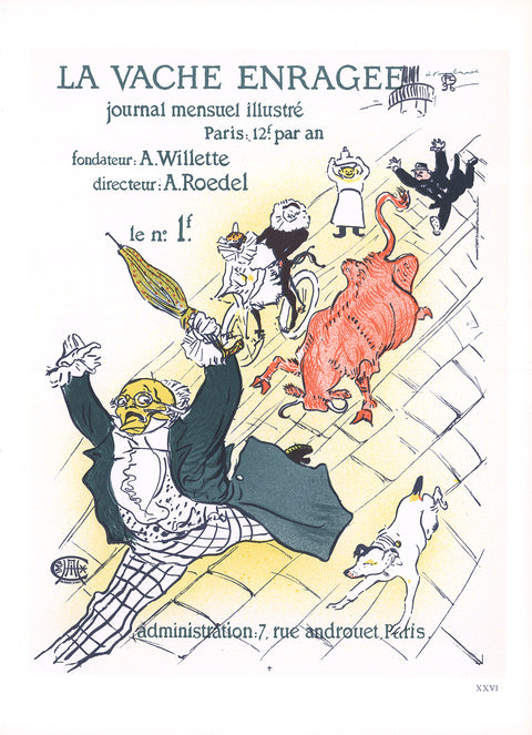 HENRI DE TOULOUSE-LAUTREC La Vache Enragee, 1966