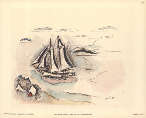 JOHN MARIN Going Through the Thoroughfare