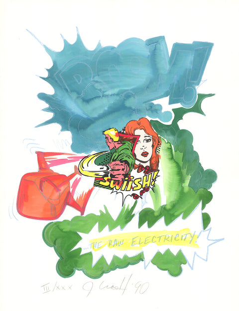 JOHN MATOS AKA CRASH The Raw Electricity, 1990 - Signed