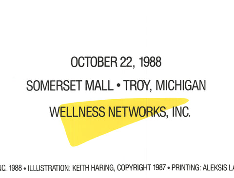 KEITH HARING Art Attack on AIDS, 1988