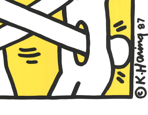 KEITH HARING Art Attack on AIDS, 1988