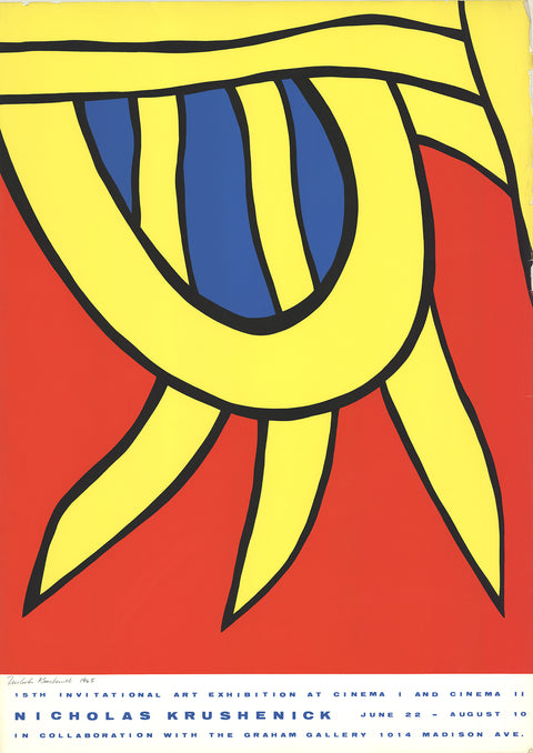 NICHOLAS KRUSHENICK 15th Invitational Art Exhibition at Cinema I and Cinema II, 1965 - Signed