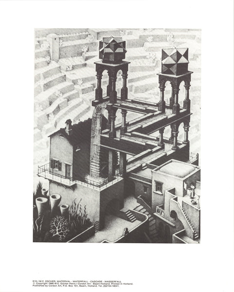 M.C. ESCHER Waterfall, 1988