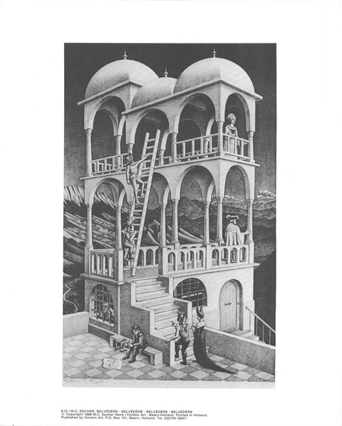 M.C. ESCHER Belvedere, 1988