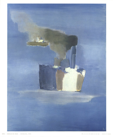 NICOLAS DE STAEL Steam Boats, 1970