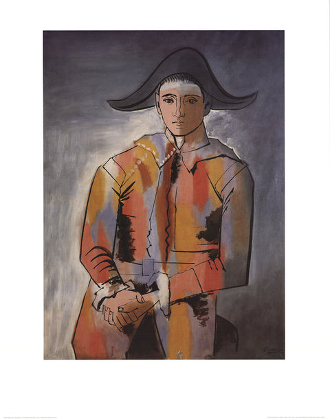 PABLO PICASSO Arlequin les Mainscroisees (No Text)