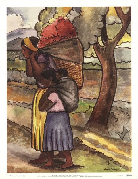 DIEGO RIVERA Flower Vendor With Child, 2000