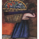 DIEGO RIVERA Flower Vendor With Basket (With Text), 2000