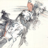 CLAUDE WEISBUCH Two Horsemen, 1985 - Signed