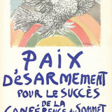 PABLO PICASSO Paix Disarmement-Peace, 1960