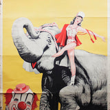 BARNUM & BAILEY Trapeze and Elephant