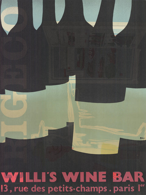 ALBERTO BALI Willi's Wine Bar (Misprint), 1982