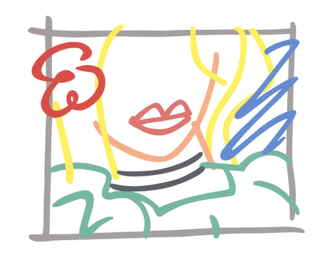 TOM WESSELMANN Monica (no text), 1985