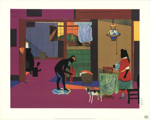 ROMARE BEARDEN Mecklenburg Morning: Sunrise for China Lamp, 1993