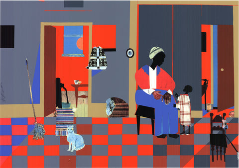 ROMARE BEARDEN Early Carolina Morning, 1995