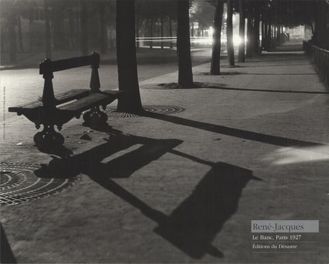 RENE JACQUES Le Banc, Paris 1927, 1990