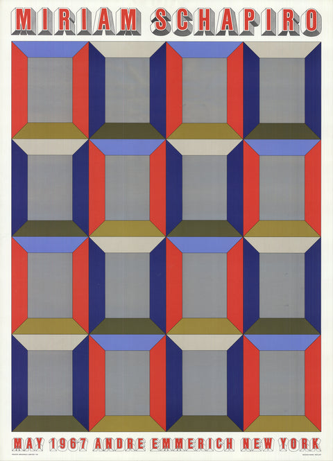 MIRIAM SCHAPIRO Silver Windows, 1967