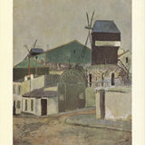MAURICE UTRILLO Les Moulins De La Galette