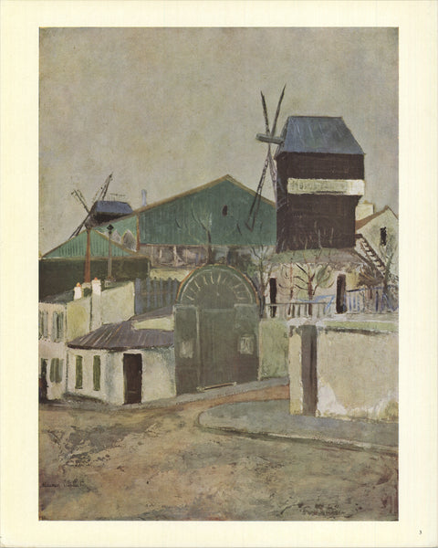 MAURICE UTRILLO Les Moulins De La Galette