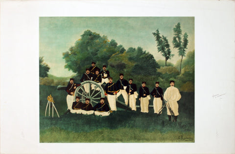 HENRI ROUSSEAU Artillery Men (proof)