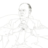 DAVID HOCKNEY Portrait of Sir John Gielgud, 1979