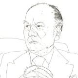 DAVID HOCKNEY Portrait of Sir John Gielgud, 1979