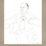 DAVID HOCKNEY Portrait of Sir John Gielgud, 1979