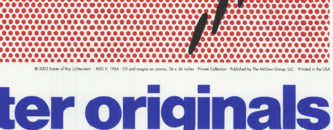 ROY LICHTENSTEIN The Kiss V, 2003