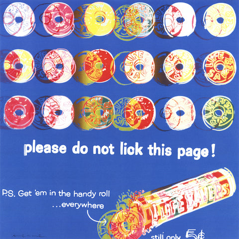 ANDY WARHOL Ads: Life Savers (Blue), 2004