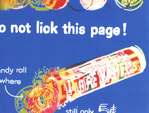 ANDY WARHOL Ads: Life Savers (Blue), 2004