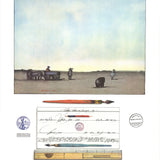 SAUL STEINBERG Crayon Et Paysage, 1973