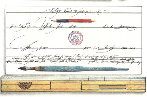 SAUL STEINBERG Crayon Et Paysage, 1973